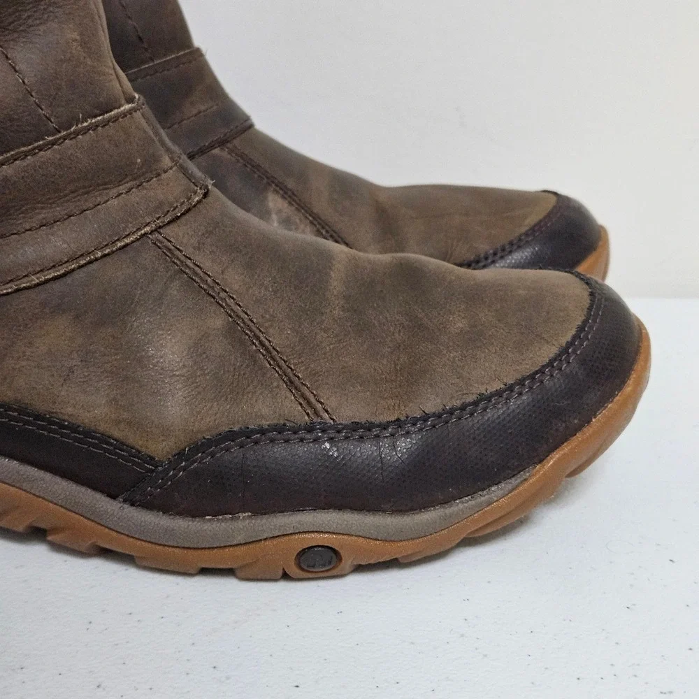 Merrell Murren Bracken Snow Boots Women 10 Brown‎ J02168 WTPF Insulated Faux Fur